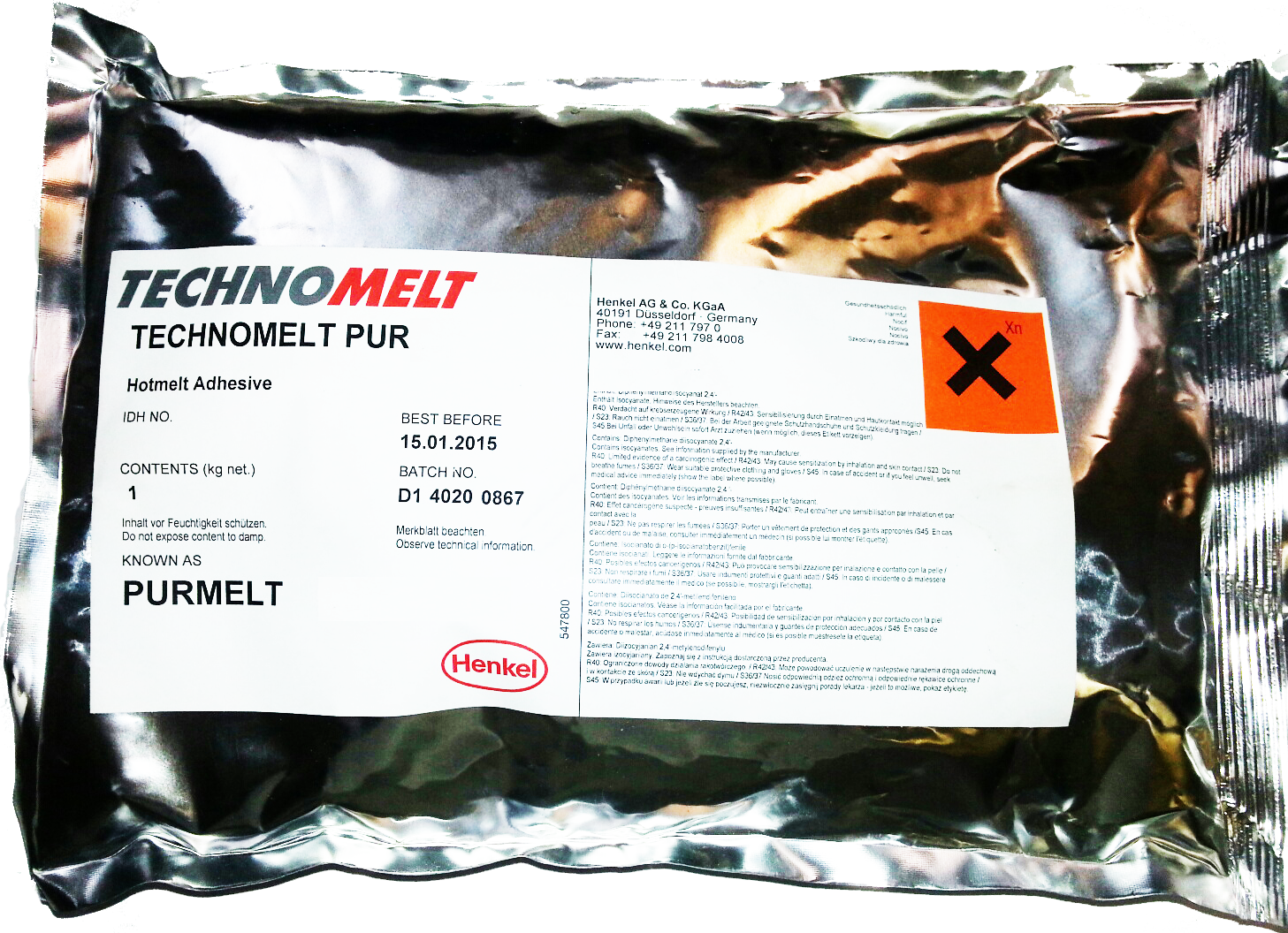 PUR Hot Melt Glue1KG (2.2LBS)